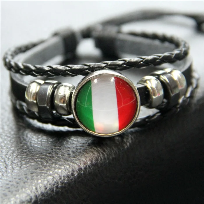 Vogue Style Bead Design Italian Flag Bracelet Fashion Jewelry - Buy ...