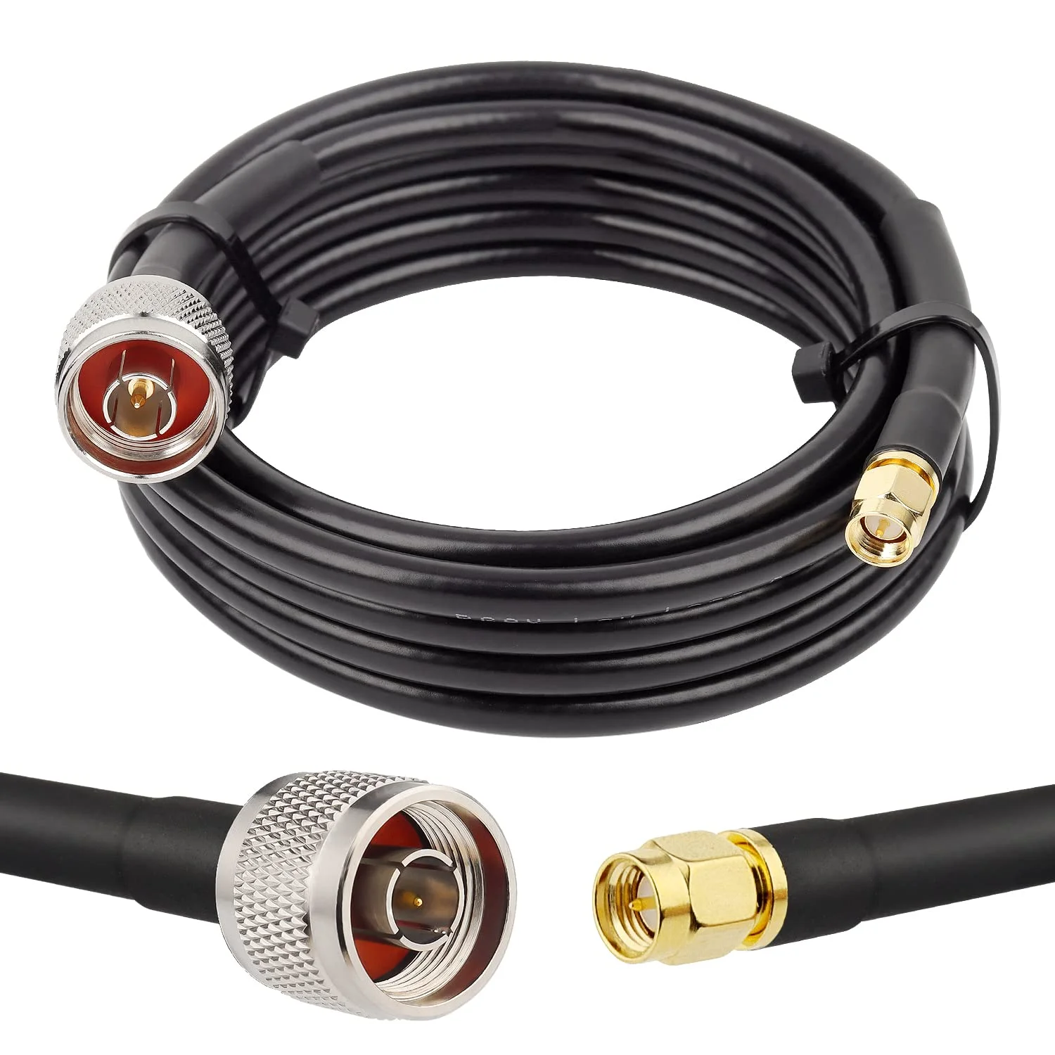 Coaxial Cable LMR300 25m High Quality Low Loss 50ohm Pigtail Jumper Wire SMA Male to N Male for Network Booster