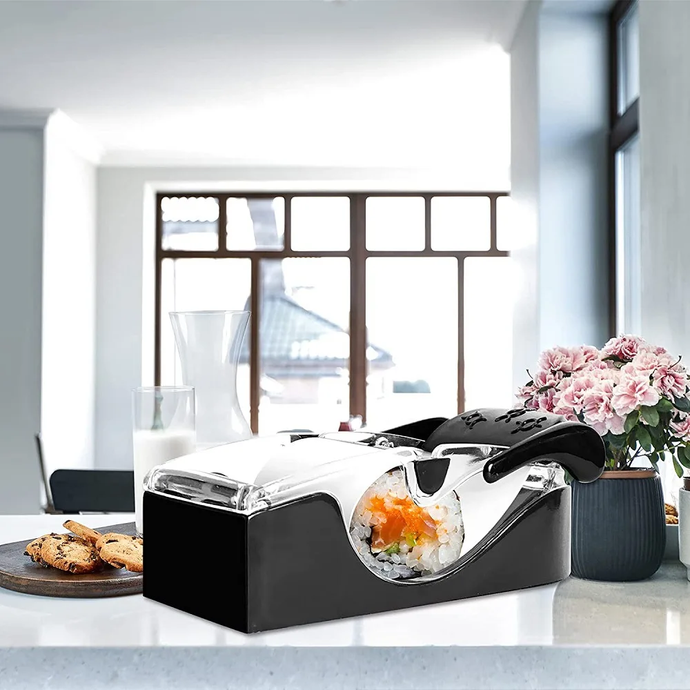 Automatic Sushi Roll Machine Making Kit Equipment DIY Sushi Mold for Beginners Kitchen Accessories Baking Tools