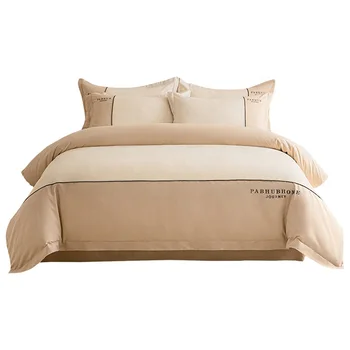 Hotel Bed Sheet Set 100% Cotton Queen King Comforter Bedding Set Duvet Cover Bed Set