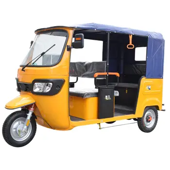 Indian style for passenger bajaj,three wheel gasoline tricycle Roofed fuel tricycles carry passengers