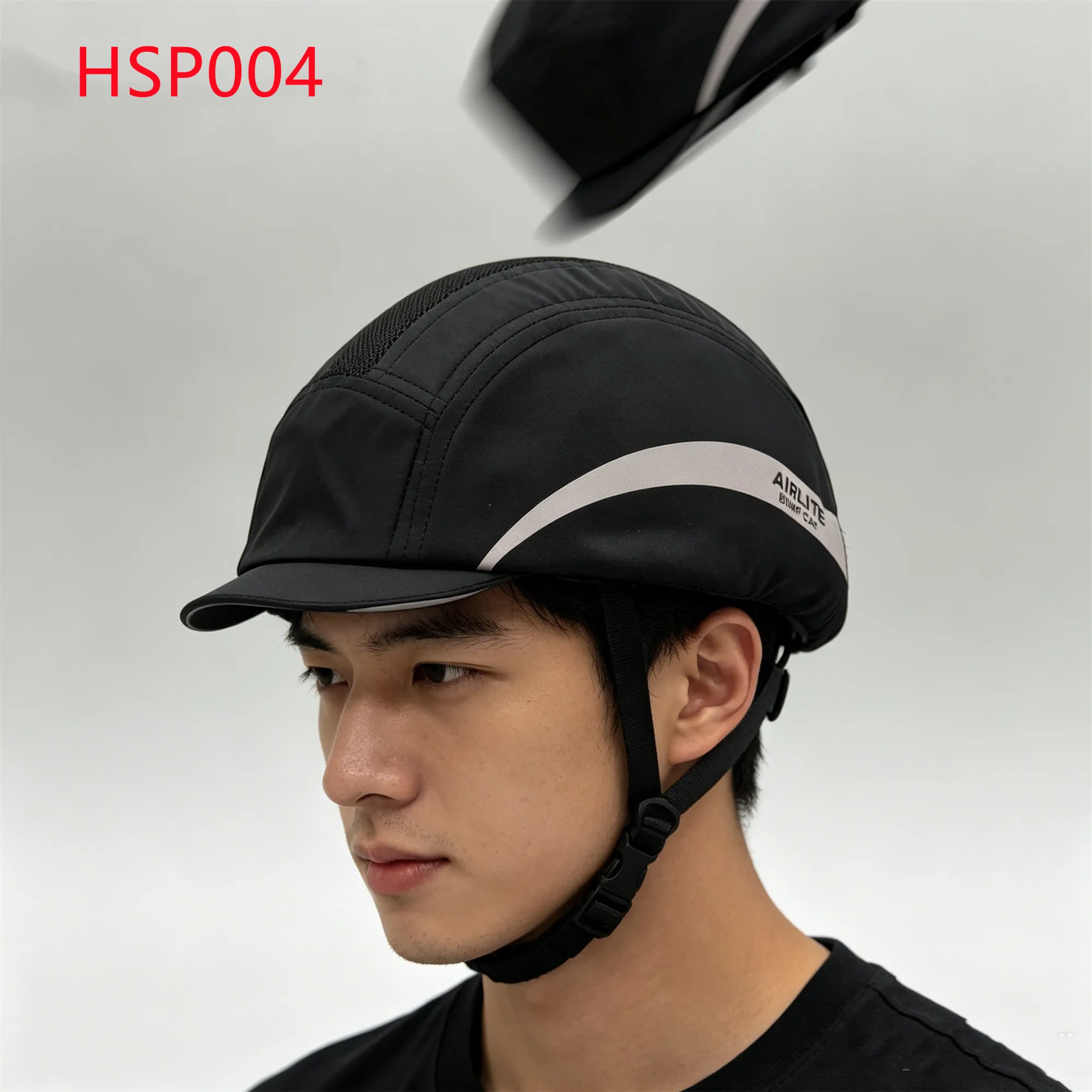 LXG,Hotel Engineering Deformation Resistant Black Bump Caps Automobile Repair Sweat Absorbing Light ABS Safety Helmets HSP004