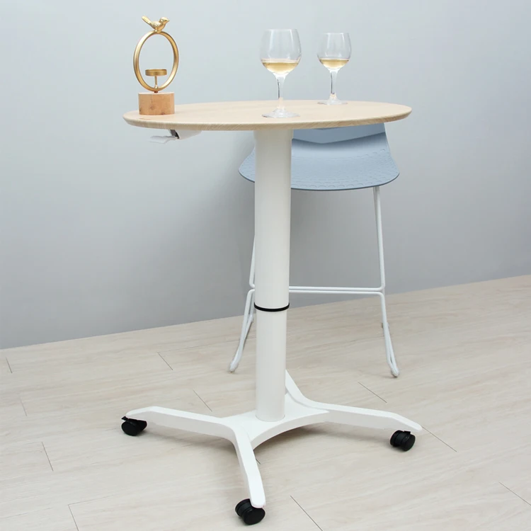 Height Standing Pneumatics Tea Table Adjustable Height Desk Wholesale