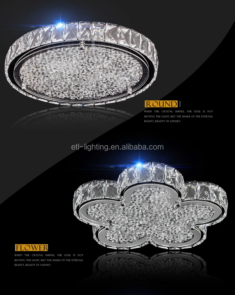 high quality hotel crystal ceiling chandelier lighting bedroom decor stainless steel light ETL60447