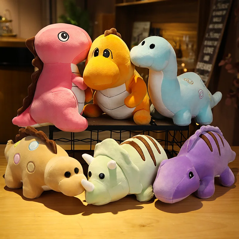 pastel dinosaur plush