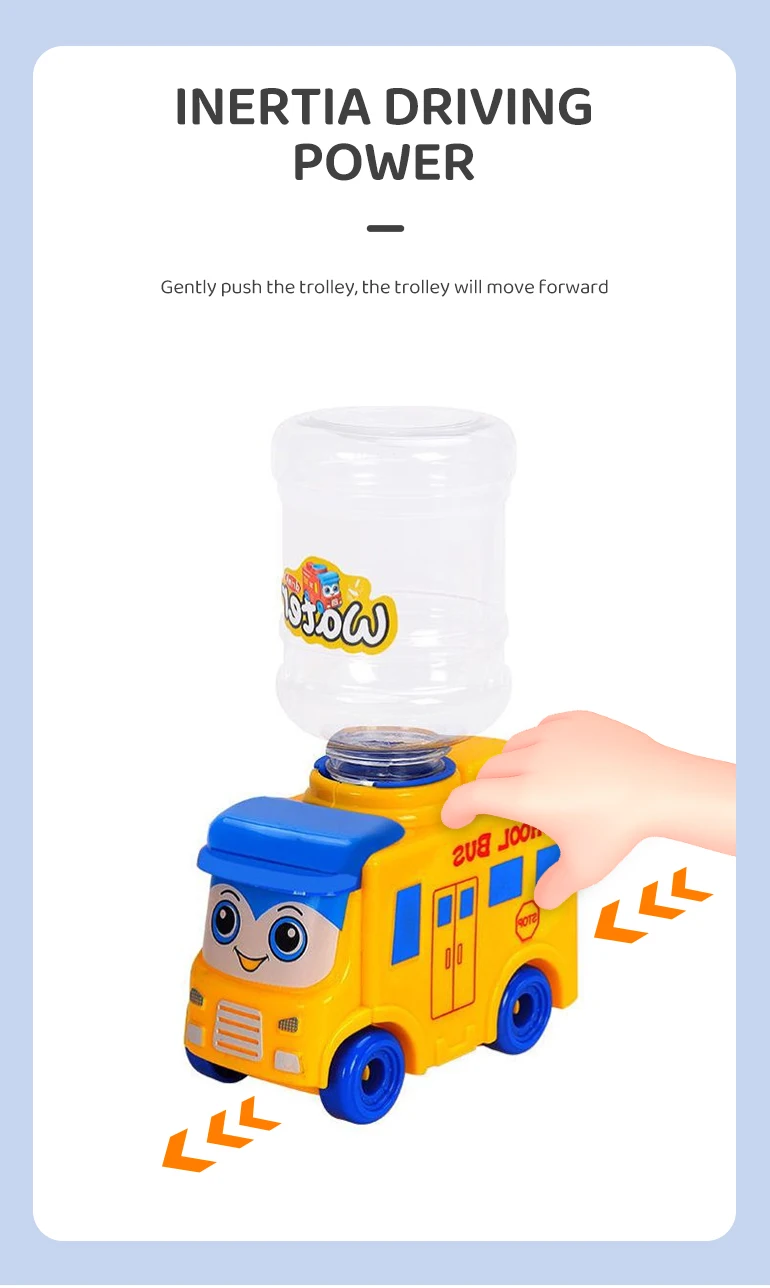 Mini Toy Bus Water Dispenser - Plastic - ApolloBox