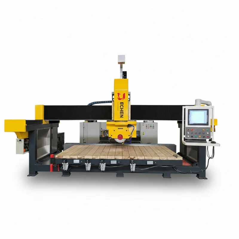 5 Axis CNC Bridge Saw Stone Cutting Machine Water Jet with Camera
