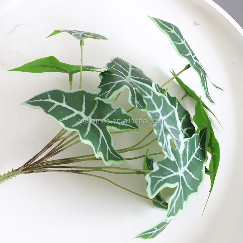 Искусственные листья искусственные бамбука и Таро украшение для дома растение бонсай растения