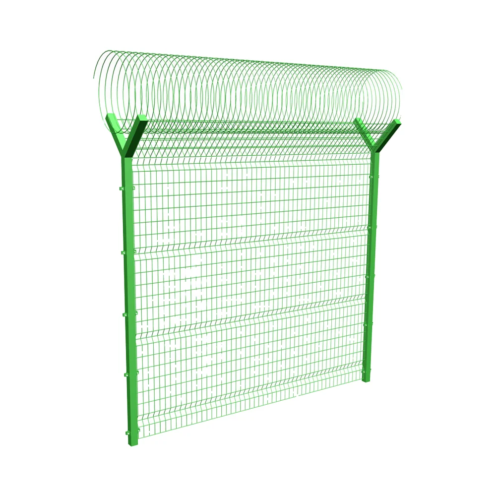 28-Year Factory Y Type Airport & Prison Fence Galvanized Iron Wire with Square Hole Bending & Welding Cut Services Offered