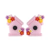 Flower house Focal bead Baby Pink SA240
