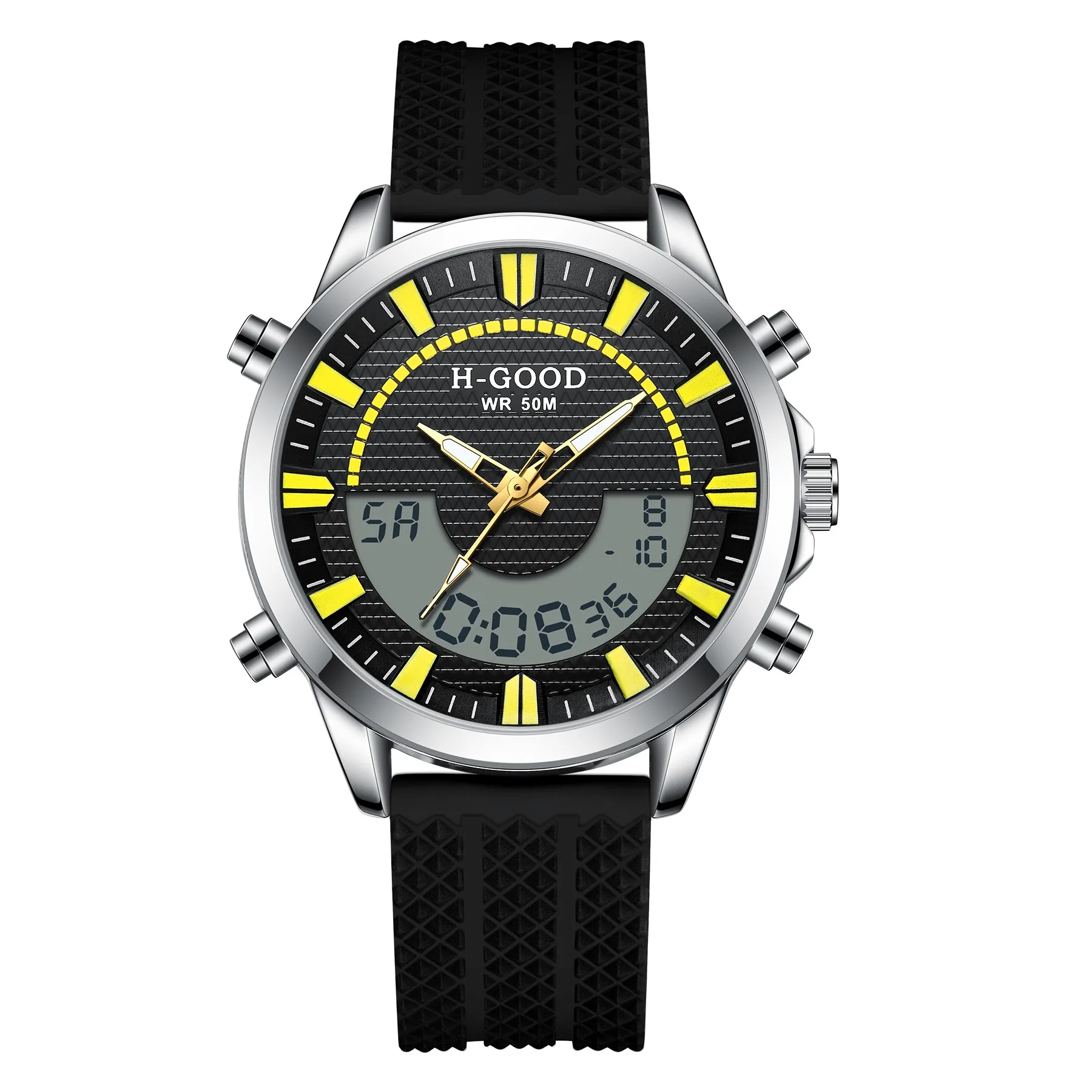 H-GOOD TK0002 Waterproof Digital Watch for Men Italian Charm