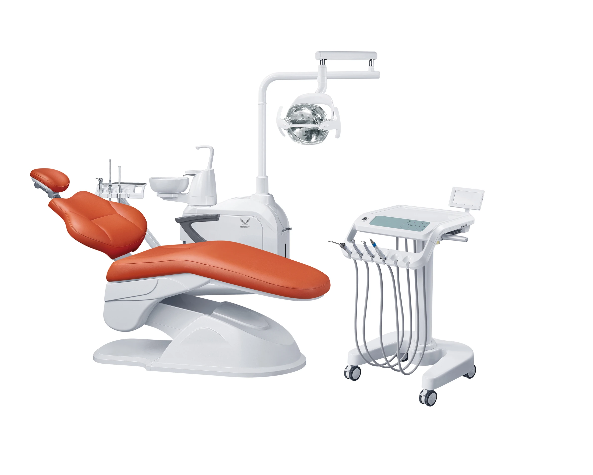 Dental Chair Unit High Quality Foshan Dental Unit Full Functions Electric Dental Chair Unit with LED Lamp
