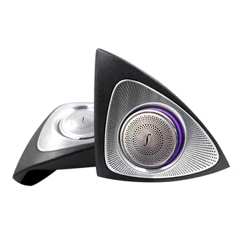 VENDAR High Quality Car Speakers Audio Tweeter Ambient Decorative Light 3D Rotating Treble Tweeters for Mercedes E Class