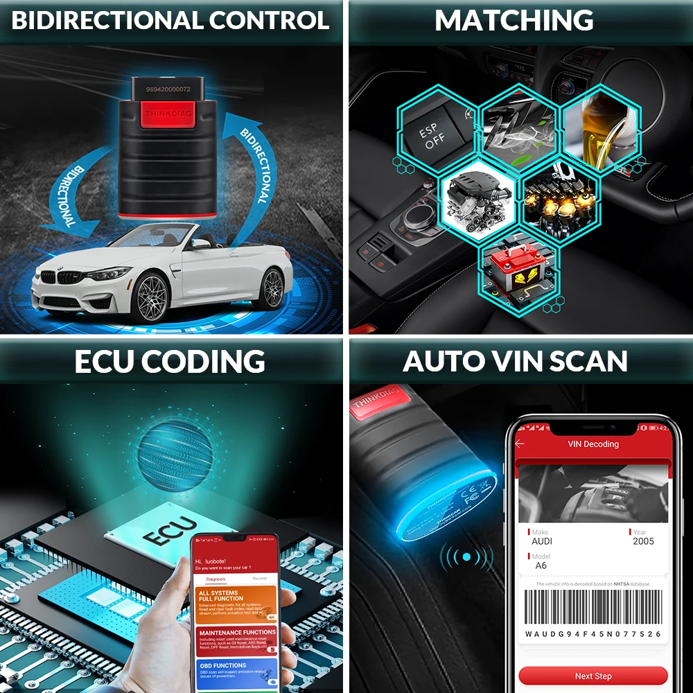 Thinkdiag 2 All Syste Bidirectional Control OBD2 Diagnostic Scanner Thinkdiag 2 All Syste Bidirectional Control OBD2 Diagnostic Scanner