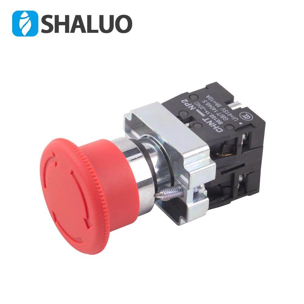 ZB2BS54C Emergency Stop Rotation Reset Normally Open Normally Closed Generator Accessories Emergency Stop Button Switch