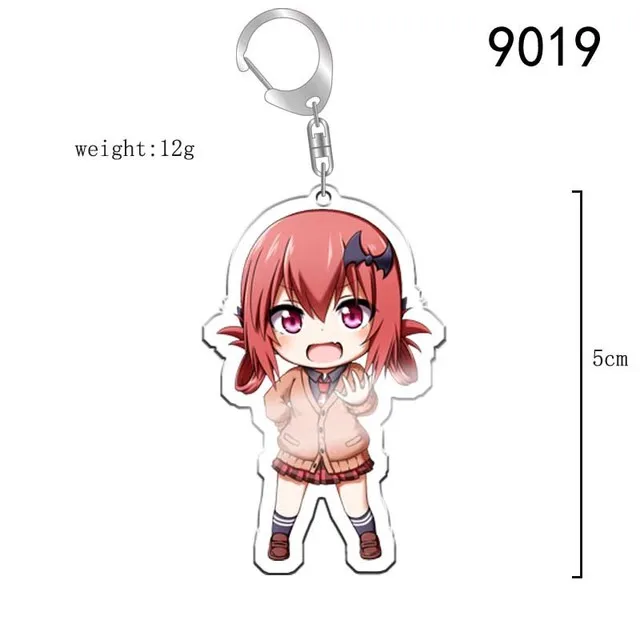 Anime Keychain Gabriel DropOut Tania Gabriel Satanichia Portachiavi White Tenma McDowell Kurumizawa Two Side Keyring