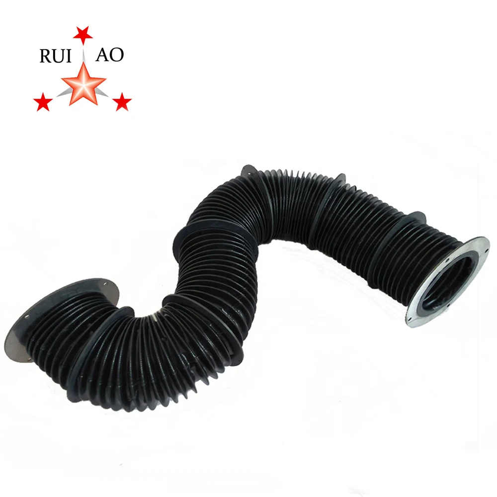 Kevlar Coated Fabric Material Round Dust Cover Cylinder Bellows with Zipper