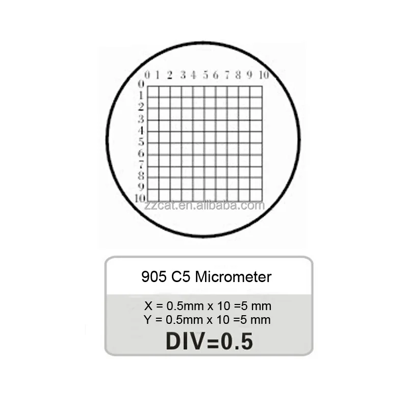 905 Grid Scale Microscope Eyepiece Reticle Ocular Micrometer Calibration