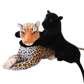 Wholesale customized plush toys animal model realistic leopard toy doll soft cushion pillow stuffed & plush toy animal