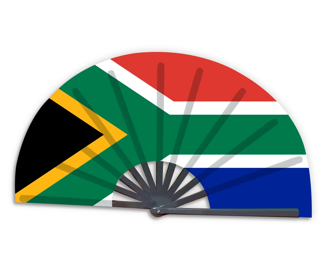 Opvouwbare waaier van bamboe met algerijnse vlag_voghion.com