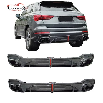 for Audi Q3 Rear Lip Modification Four out of Two Honeycomb Special Tail Lip Auto Parts