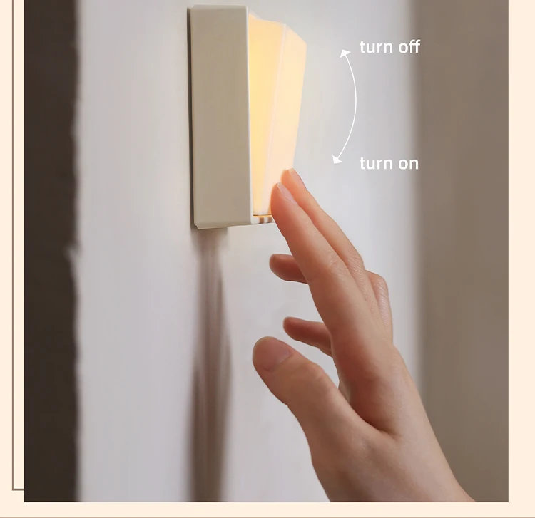 product new design magnetic attraction bedside wall night light creative led rechargeable night light-42