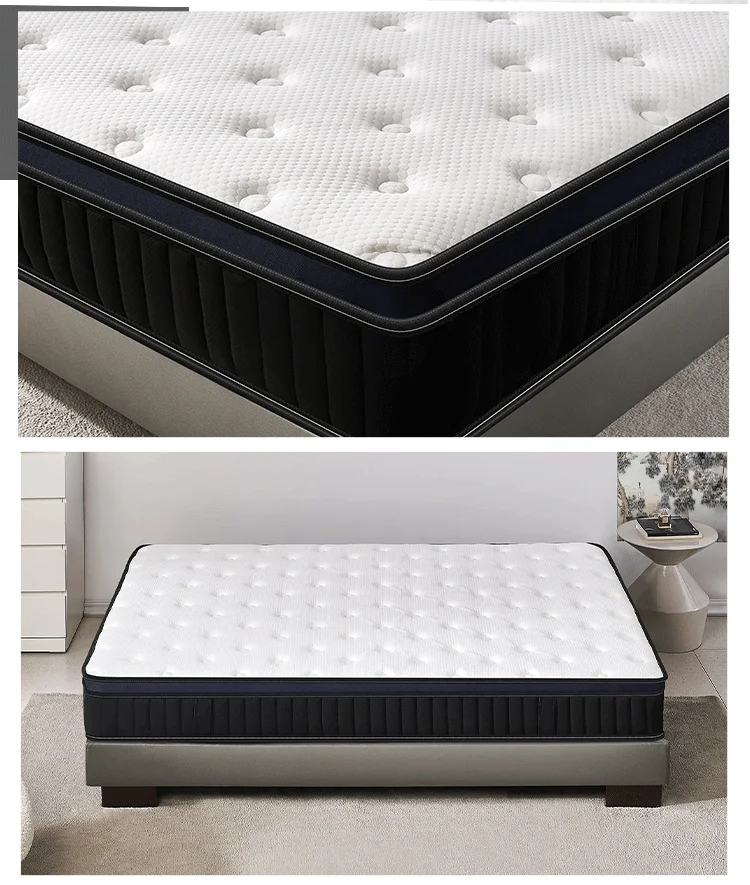 luxury high end mattress eco friendly zipper memory foam pad spring mattress cover-3