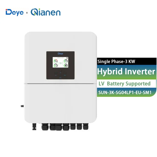 Deye Low-Voltage 3KW Single Phase Hybrid Solar Inverter SUN-3K -SG04LP1- EU-SM1 Mark for Residential Use