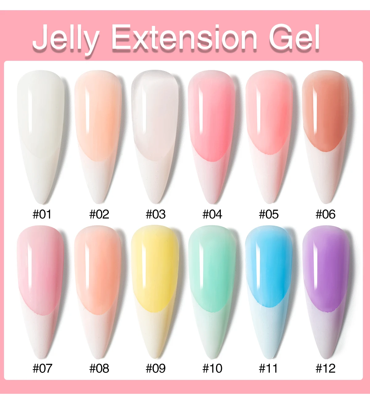 HONEY GIRL OEM Custom Logo High Quality Extension Gel Glaze Hard Colors Poly Gel Nail Polish supplier