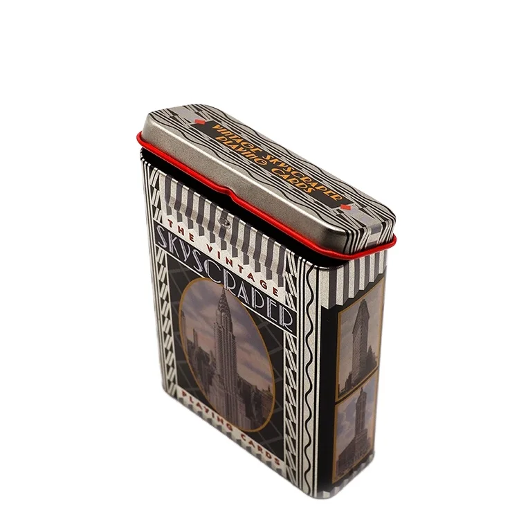 Custom Embossed Packaging Playing Cards Tin Box Buy Custom Tin Box