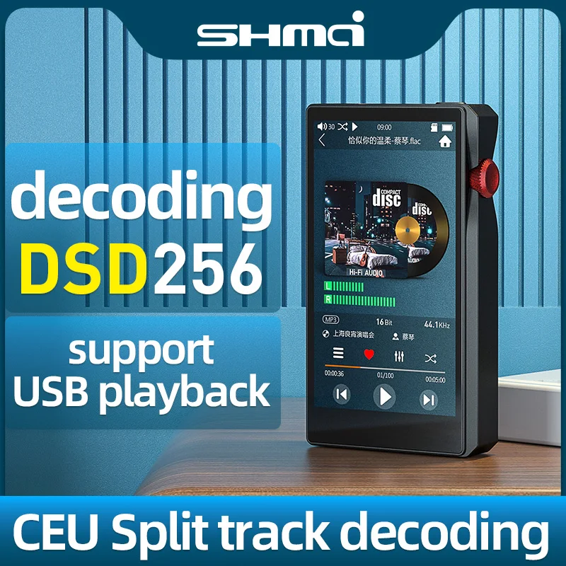 HiFi MP3 Player with Bluetooth OTG USB Disk Lossless DSD High Resolution Digital Audio Music Player Support up to 1TB