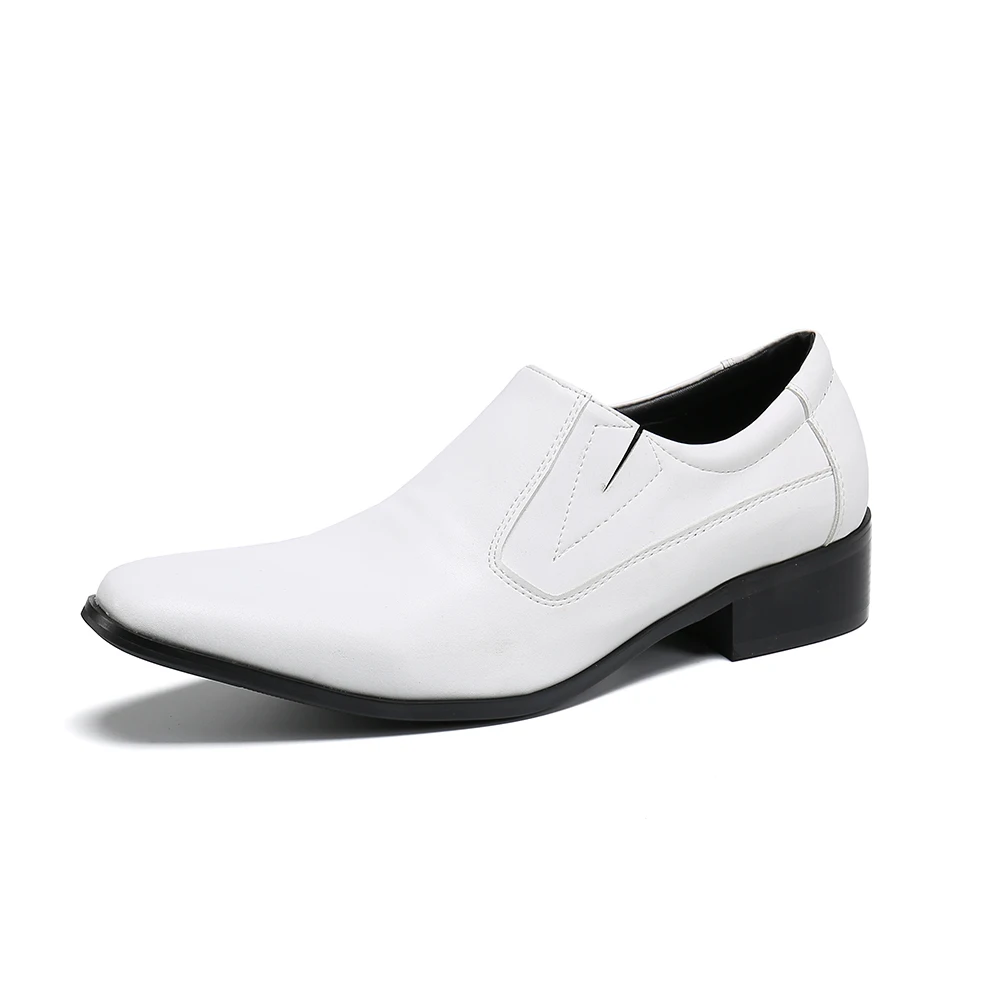 Wholesale NA356 Loafers 2022 Fashion And Gray Color High Pointed Toe Spring New Men's Soft Leather Slip-on Lofter Pumps Shoes From