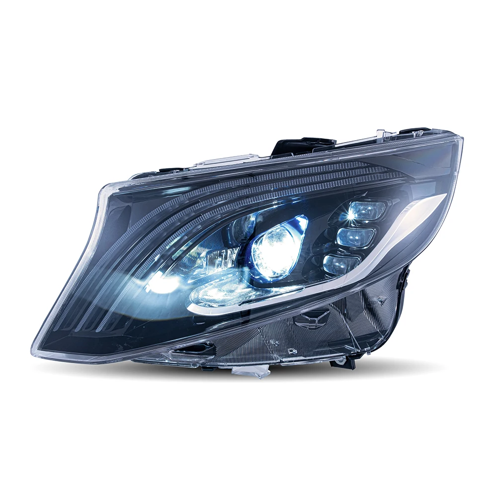 product yea upgrade to maybach style headlights w447 head light led lights for mercedes benz vito v class v260 headlight 2016 -17