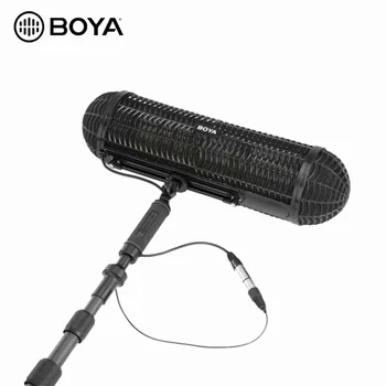 BOYA BY-WS1000 Professional Furry Outdoor Microphone Windscreen Windshield and Suspension System for Most Shot Gun Microphone