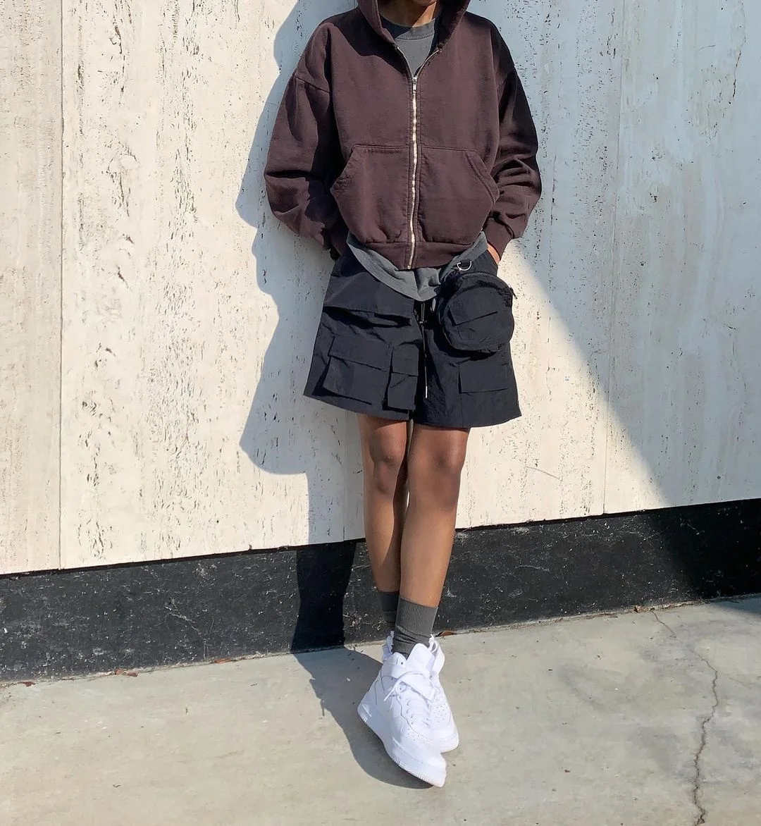 OEM Shorts Long Drawstring Drop Shipping FOG Men Nylon Stock Cargo Short  Cargo Pants
