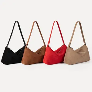 Guangzhou Manufacturer 2026 New Design Small Bag Professional Suede Shoulder Bags for Women