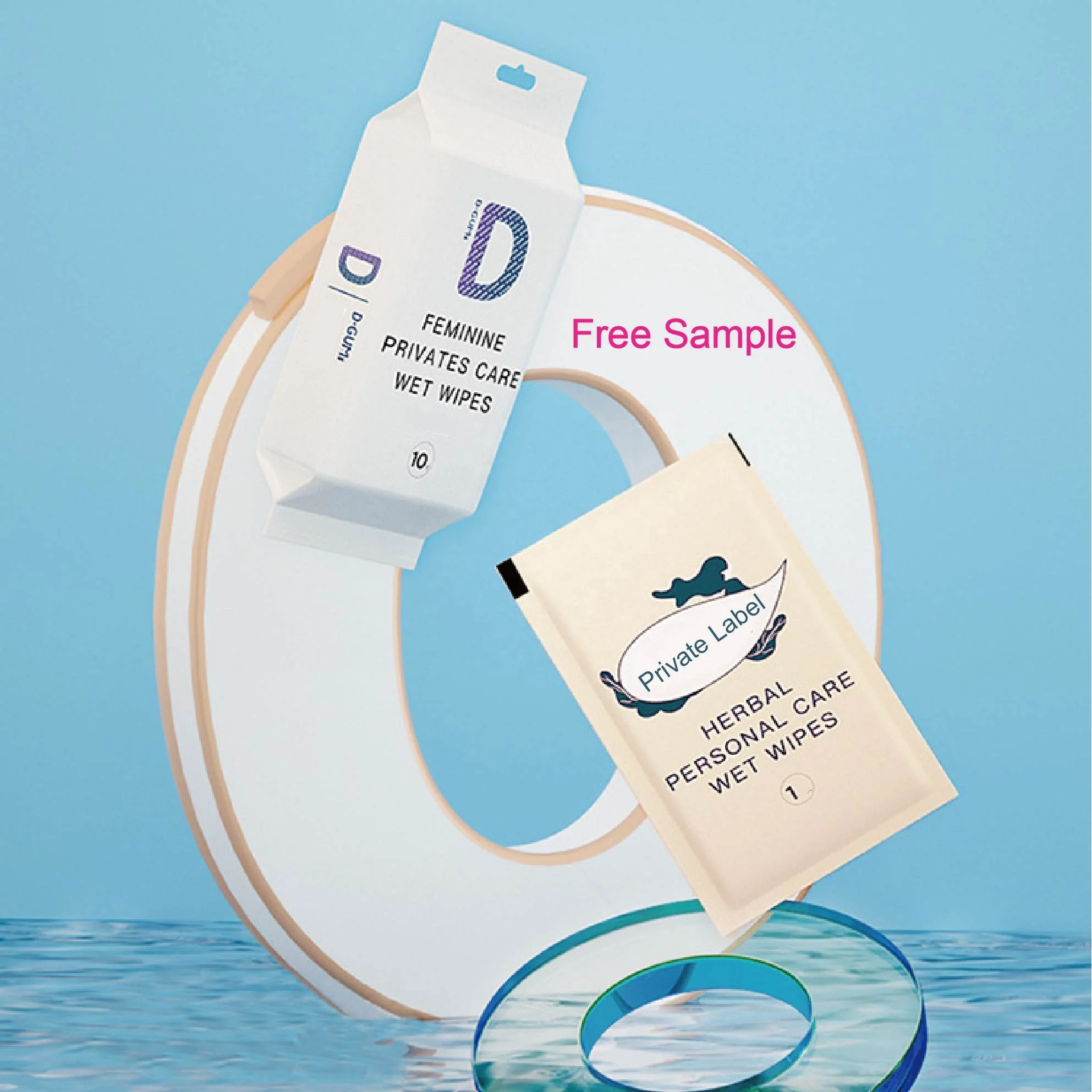 Custom Hygienic Tissue Based Dry Female Customise Disposable for Women Hygiene Female Herbal Sex Intimate Feminine Wipe