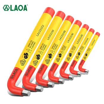 LAOA 1PCS Hex Wrench Set Insulated Comfortable Safety L-handle Hardware Hex Wrench Hand Tool Electrician Hex Key 1000V