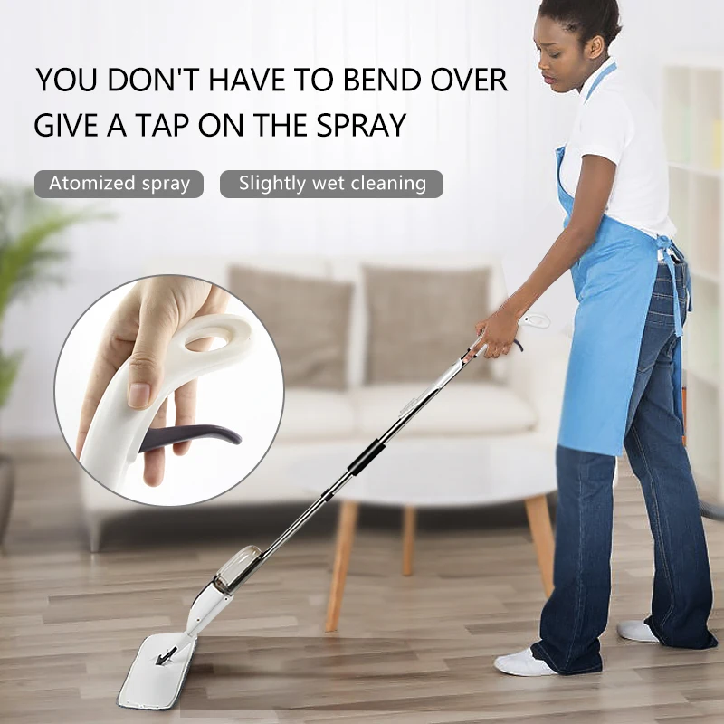 High Quality Dust Easy Cleaning Microfiber Water Bottle Floor Spray Mop