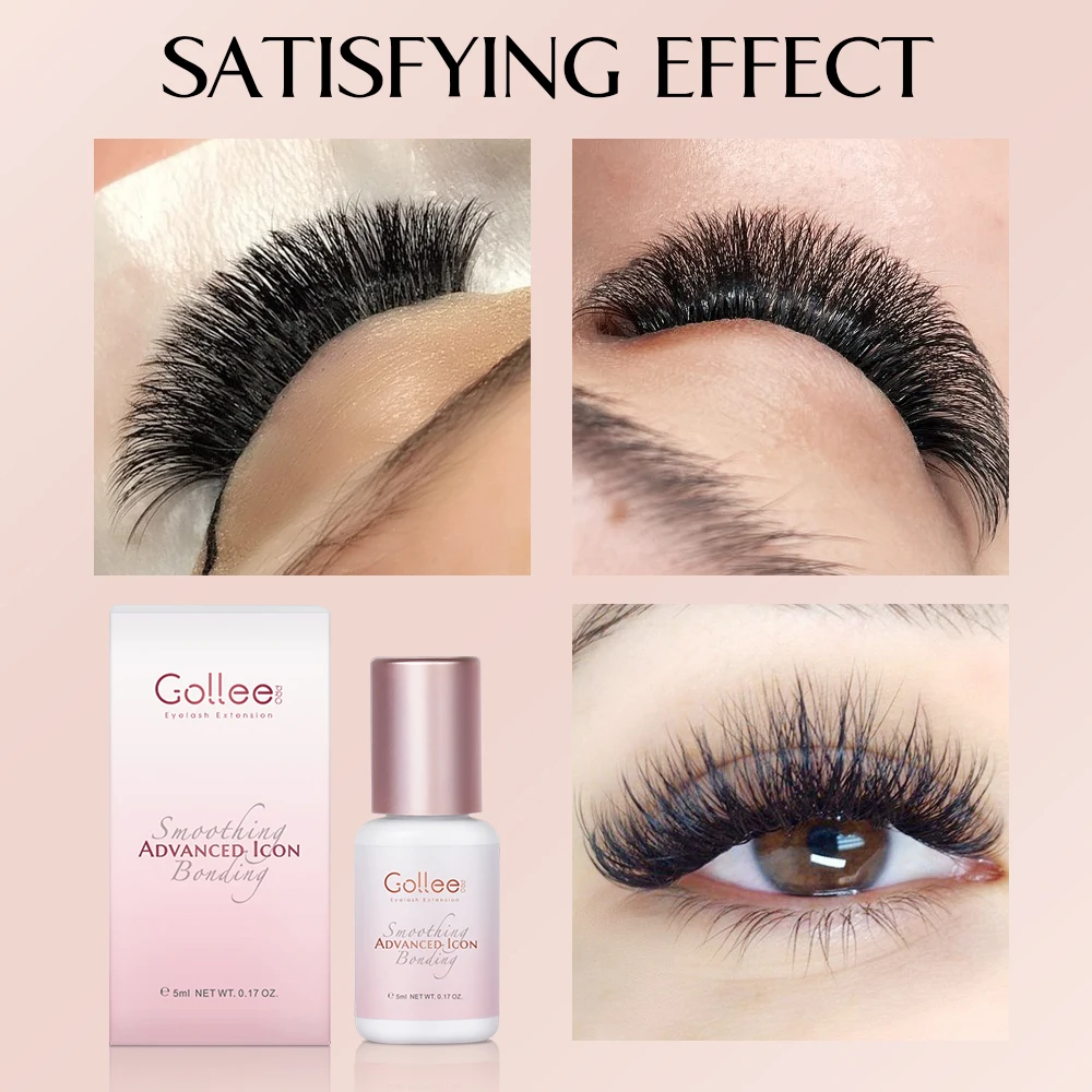 Super Strong Pink Glue Wholesale Waterproof 1 Sec Fast Dry Cluster Eyelash Glue Black Lash Extension Glue Adhesive Bonder
