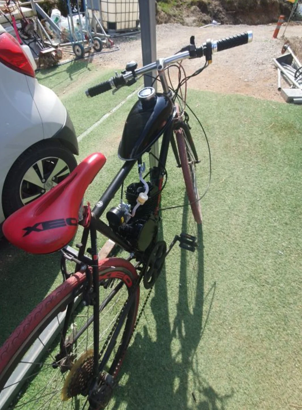 hot sale 80cc 2 stroke motor engine kit gas for motorized bicycle bike black new