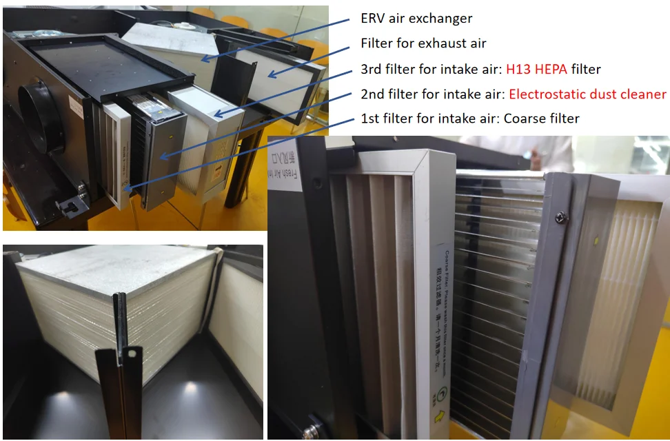 Washable Air Heat Exchanger, 300cmh, ERV - detail 56