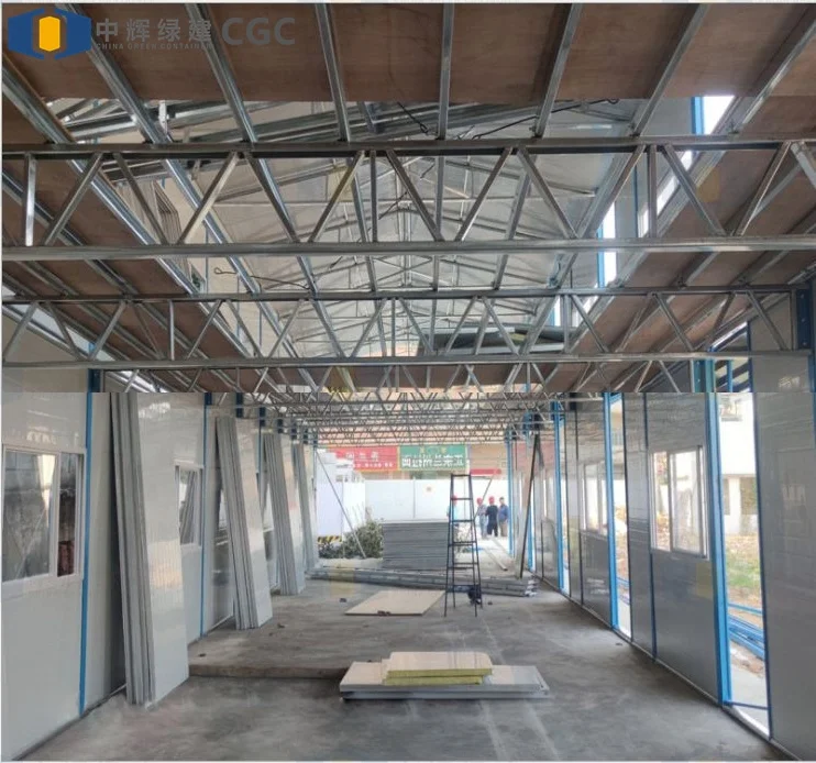 For CGCH Firm Structure Prefab Houses Low Price Prefab Warehouse with Activity Room Color Steel Plate Container Houses