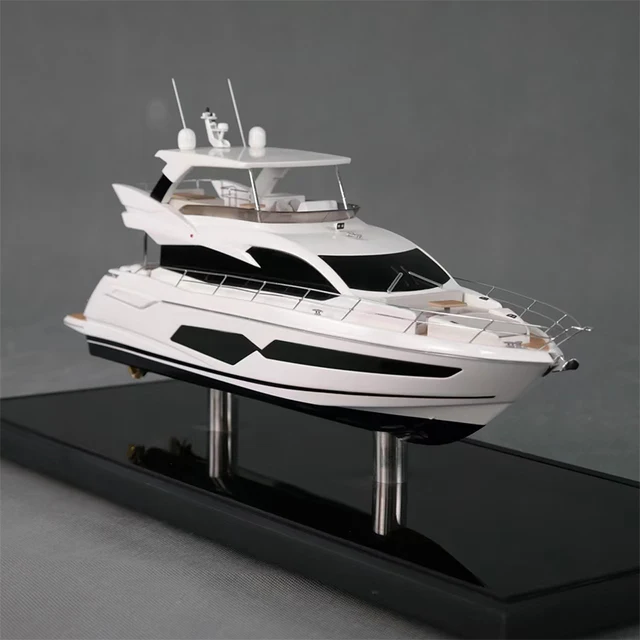 Handmade Plastic Crafts featuring Beneteau Ferretti Other Luxury Yachts Nautical Gift Ocean Customized 45cm Riva Yacht Model