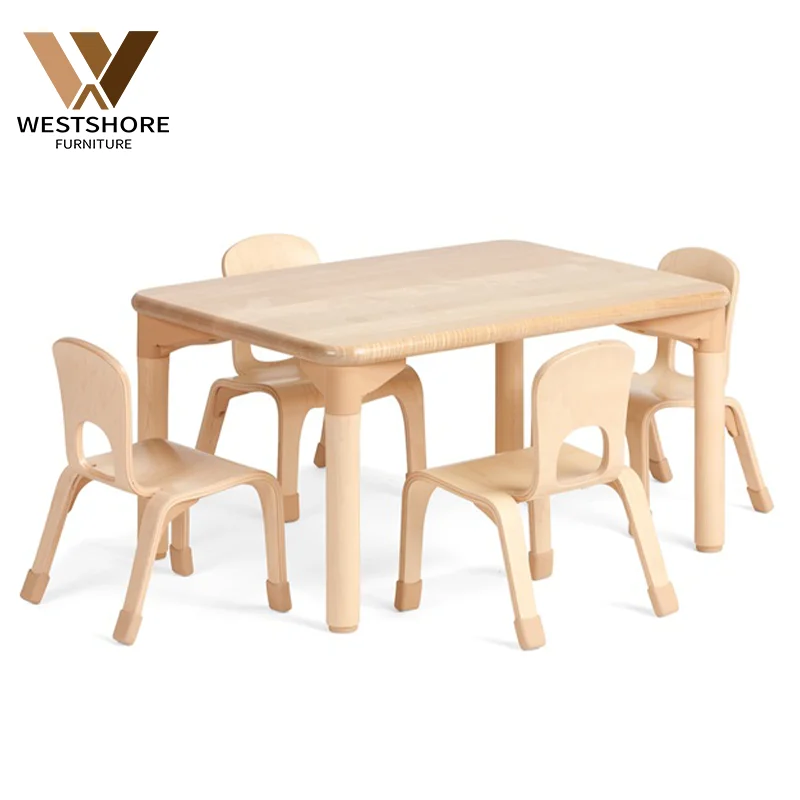Colorful Nursery School Furniture Kids Study Tables