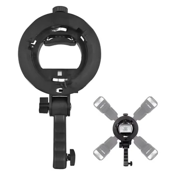 S Bracket for Speedlite for Studio Light S-Type Bracket Bowens Mount Flash Holder for Godox
