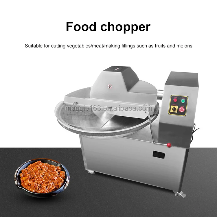201/304 SUS Meat Bowl Cutter Machine Price Meat Grinder Chopper Machine  Silent Cutter Bowl Buffalo Chopper