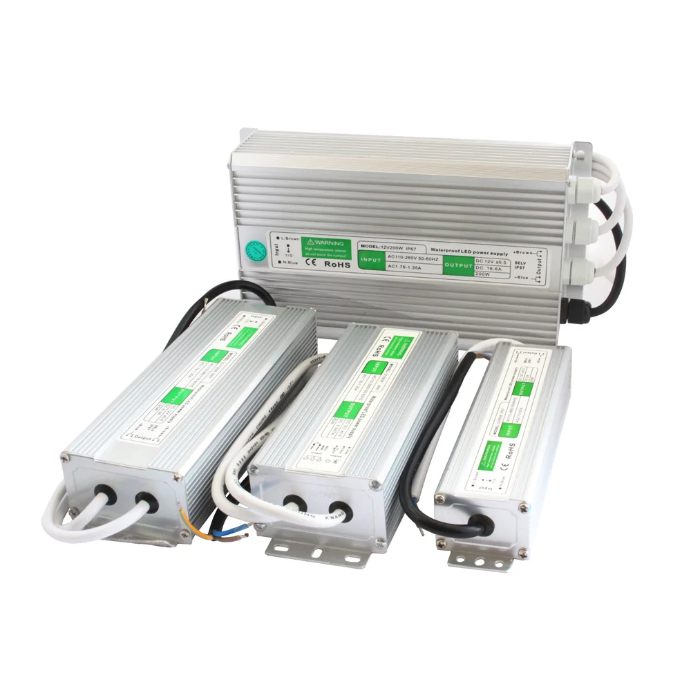 NIAVIKA 60W Waterproof LED Driver – AC 90-130V To DC 24V, IP67 Power Supply With 3.3ft Cable