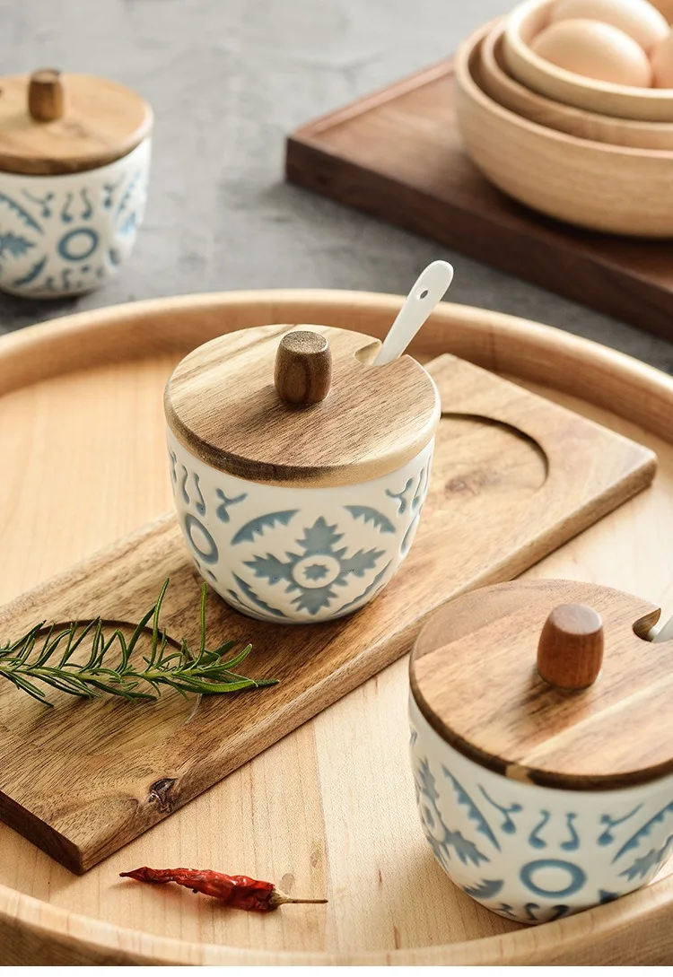 Modern Design Ceramic Spice Jars Set for Wholesale Stylish Spice Jar Collection