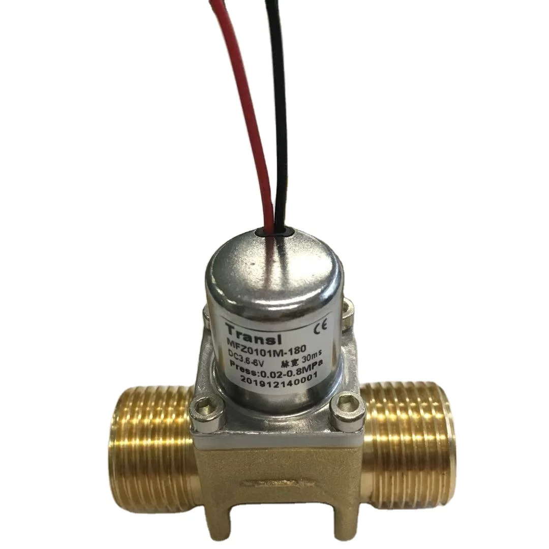 Low Power Battery Operated 1/2  Smart Public Toilet Sensor Urinals Automatic Flush Solenoid Valve DC Pulse Solenoid Valve